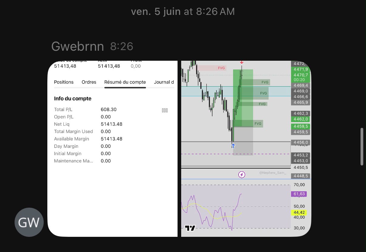 Gwebrnn — Tradovate +608.30