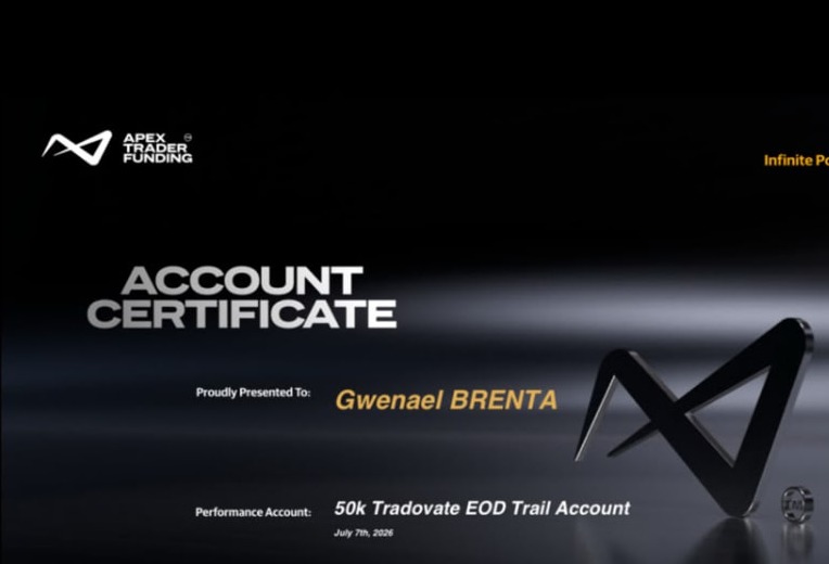Gwenaël Brenta — Compte Apex 50K validé
