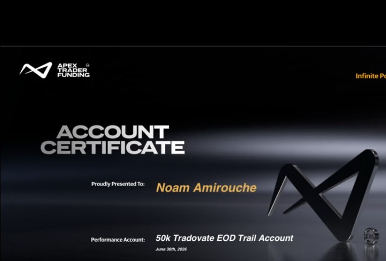 Noam Amirouche — Compte Apex 50K validé
